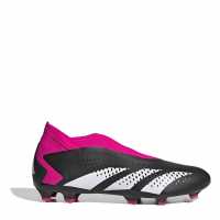 Adidas Predator Accuracy.3 Laceless Firm Ground Football Boots Black/Wht/Pink Футболни стоножки