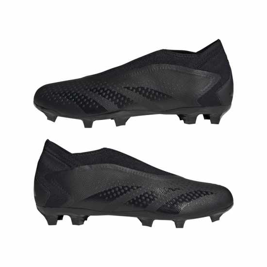 Adidas Predator Accuracy.3 Laceless Firm Ground Football Boots Black/Black Футболни стоножки