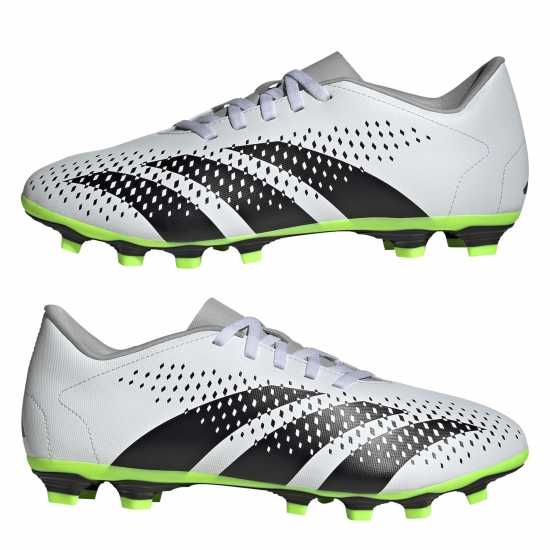 Adidas Predator Accuracy.4 Firm Ground Football Boots Wht/Blk/Lemon Мъжки футболни бутонки