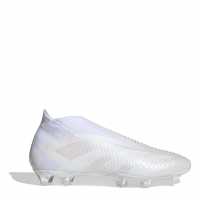 Adidas Predator Accuracy+ Firm Ground Football Boots Adults White/White Мъжки футболни бутонки