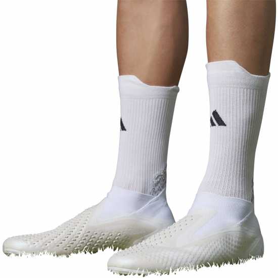 Adidas Predator Accuracy+ Firm Ground Football Boots White/White Мъжки футболни бутонки