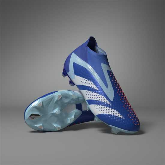 Adidas Predator Accuracy+ Firm Ground Football Boots Blue/White Мъжки футболни бутонки