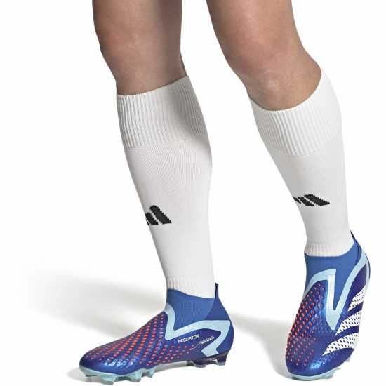 Adidas Predator Accuracy+ Firm Ground Football Boots Blue/White Мъжки футболни бутонки