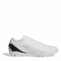 Adidas Мъжки Футболни Бутонки X .3 Firm Ground Football Boots Mens White/White Футболни стоножки