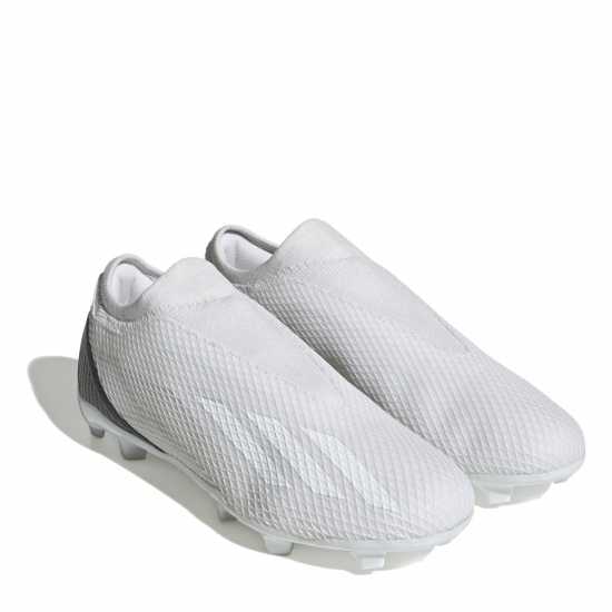 Adidas X .3 Firm Ground Football Boots White/White - Футболни стоножки