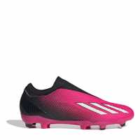 Adidas Мъжки Футболни Бутонки X .3 Firm Ground Football Boots Mens Pink/Black Футболни стоножки
