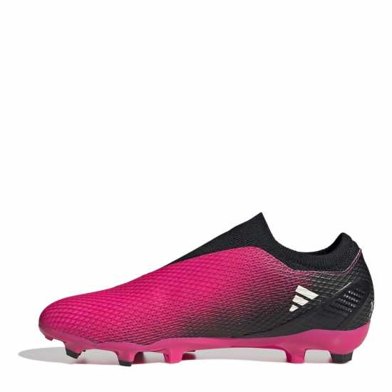 Adidas X .3 Firm Ground Football Boots Pink/Black - Футболни стоножки