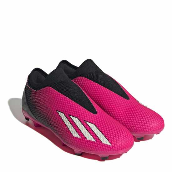 Adidas X .3 Firm Ground Football Boots Pink/Black - Футболни стоножки