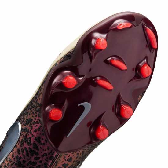 Nike Mens  Tiempo Maestro Elite Firm Ground Football Boots Burgundy/Print 