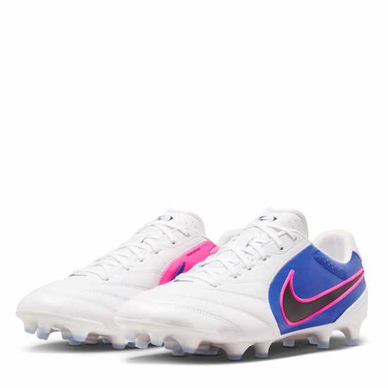 Nike Mens  Tiempo Ligera Pro Firm Ground Football Boots Blue/Wht/Pink 