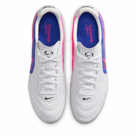 Nike Mens  Tiempo Ligera Pro Firm Ground Football Boots Blue/Wht/Pink 
