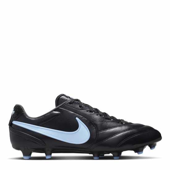 Nike Mens  Tiempo Ligera Pro Firm Ground Football Boots Black/Blue 