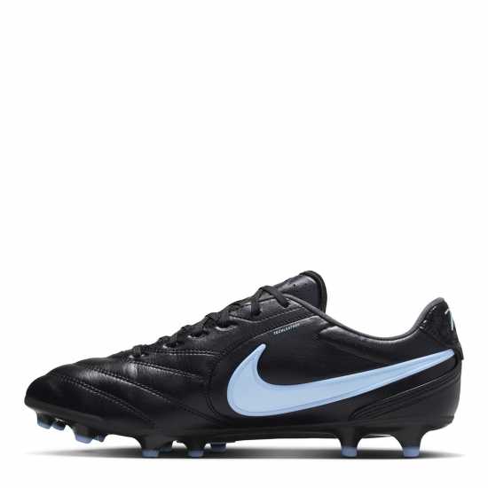 Nike Mens  Tiempo Ligera Pro Firm Ground Football Boots Black/Blue 