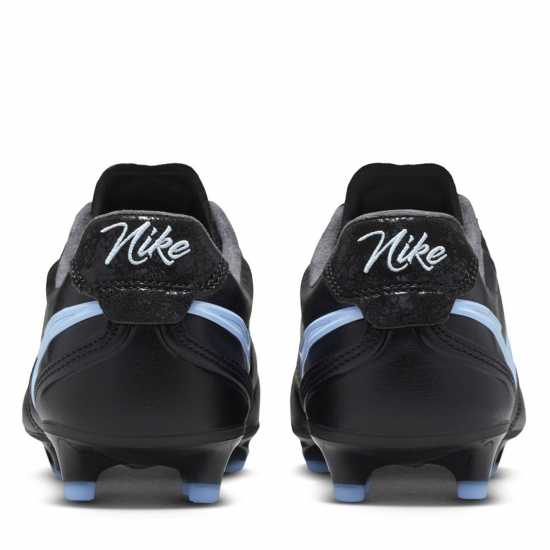 Nike Mens  Tiempo Ligera Pro Firm Ground Football Boots Black/Blue 