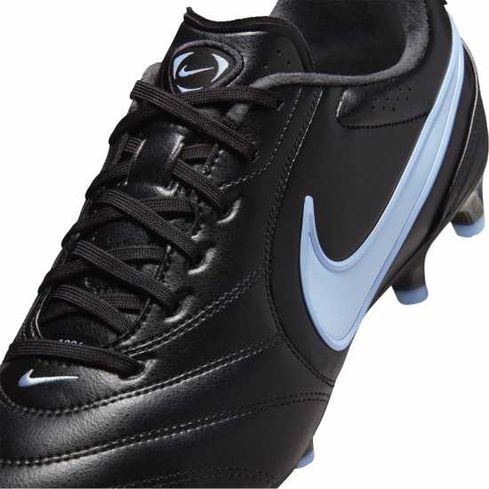 Nike Mens  Tiempo Ligera Pro Firm Ground Football Boots Black/Blue 