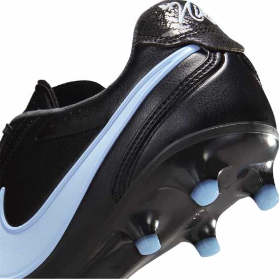 Nike Mens  Tiempo Ligera Pro Firm Ground Football Boots Black/Blue 