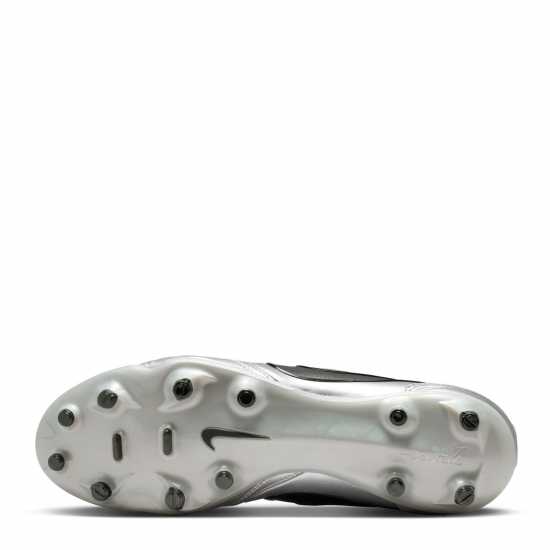 Nike Mens Tiempo Ligera Pro Firm Ground Football Boots Silver/Black Nike Mens Tiempo Ligera Pro Firm Ground Football Boots Silver/Black