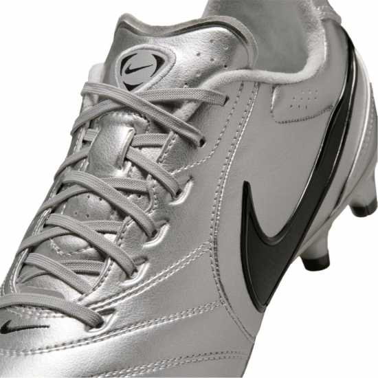 Nike Mens Tiempo Ligera Pro Firm Ground Football Boots Silver/Black Nike Mens Tiempo Ligera Pro Firm Ground Football Boots Silver/Black