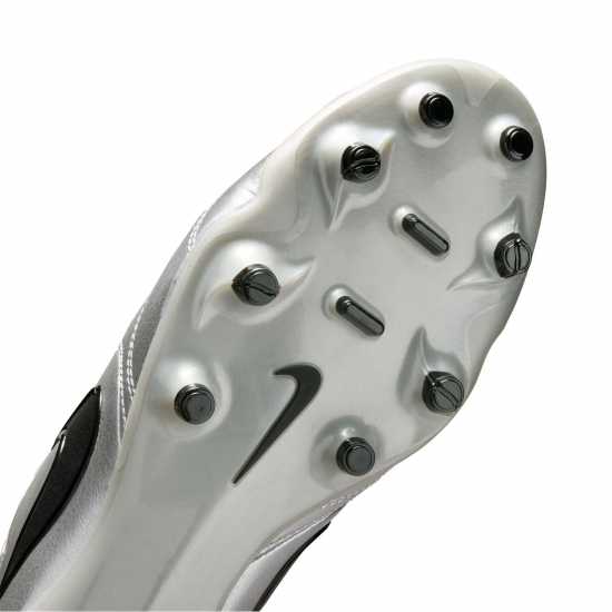 Nike Mens Tiempo Ligera Pro Firm Ground Football Boots Silver/Black Nike Mens Tiempo Ligera Pro Firm Ground Football Boots Silver/Black