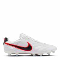 Nike Mens  Tiempo Ligera Pro Firm Ground Football Boots White/Black 