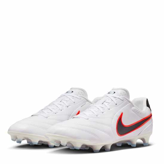 Nike Mens  Tiempo Ligera Pro Firm Ground Football Boots White/Black 