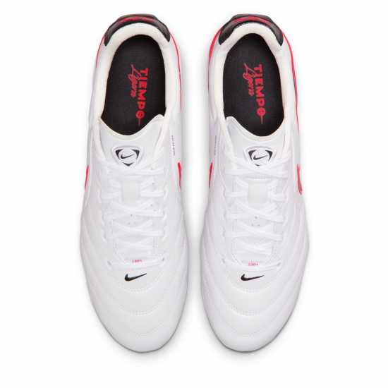 Nike Mens  Tiempo Ligera Pro Firm Ground Football Boots White/Black 