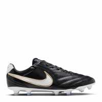 Nike Mens  Tiempo Ligera Pro Firm Ground Football Boots Blk/Wht/Gold 