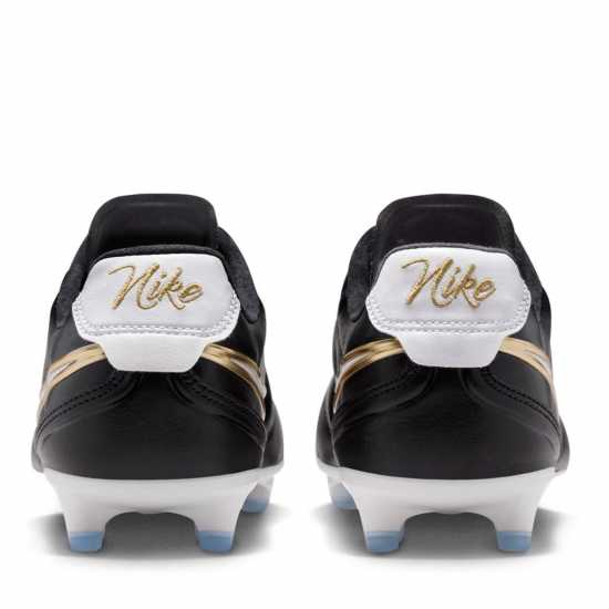 Nike Mens  Tiempo Ligera Pro Firm Ground Football Boots Blk/Wht/Gold 