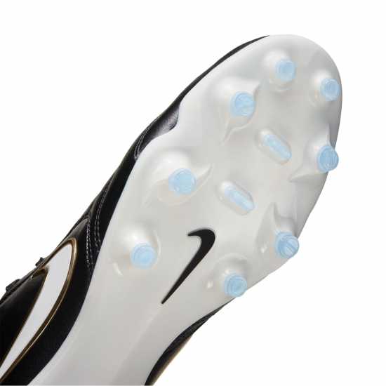 Nike Mens  Tiempo Ligera Pro Firm Ground Football Boots Blk/Wht/Gold 