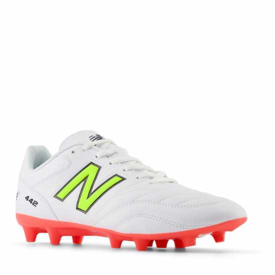 New Balance 442 V2 Firm Ground Football Boots Бяло/Волт 