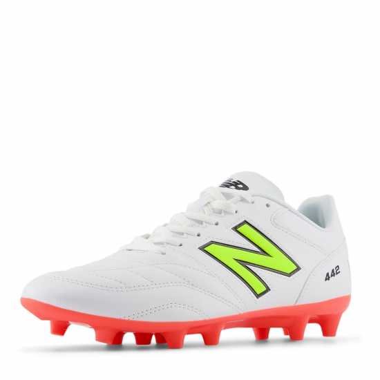 New Balance 442 V2 Firm Ground Football Boots Бяло/Волт 