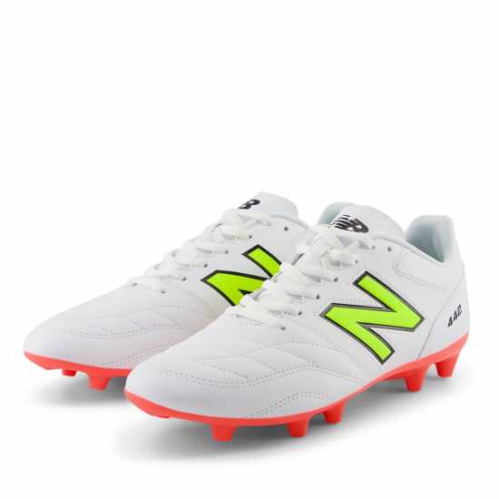 New Balance 442 V2 Firm Ground Football Boots Бяло/Волт 