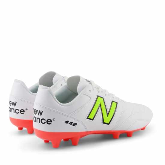 New Balance 442 V2 Firm Ground Football Boots Бяло/Волт 