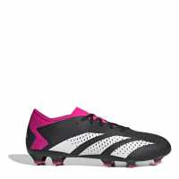 Adidas Мъжки Футболни Бутонки Predator Accuracy.3 Firm Ground Football Boots Mens Black/Wht/Pink Футболни стоножки