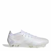Adidas Predator Accuracy .1 Low Firm Ground Football Boots White/White Футболни стоножки