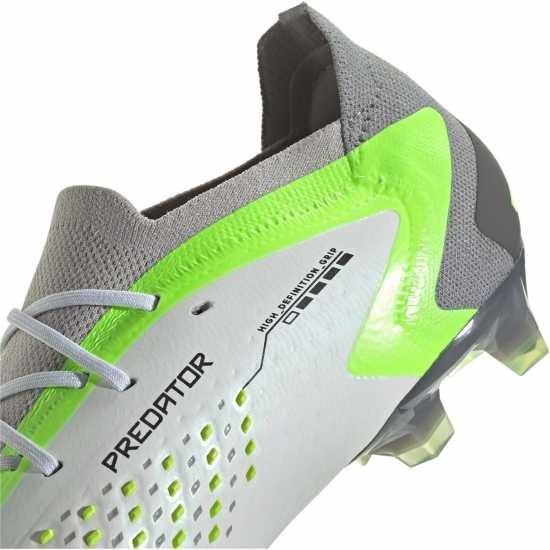Adidas Predator .1 Low Firm Ground Football Boots Wht/Blk/Lemon Мъжки футболни бутонки