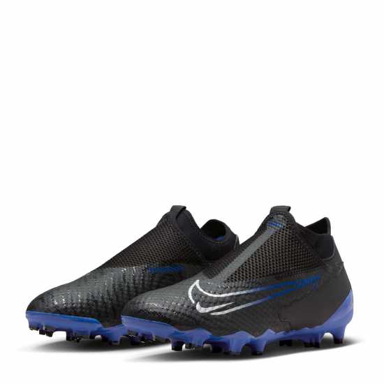 Nike Phantom Academy Firm Ground Football Boots Black/Chrome Футболни стоножки