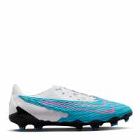 Nike Мъжки Футболни Бутонки Phantom Academy Firm Ground Football Boots Mens Blue/Pink Футболни стоножки
