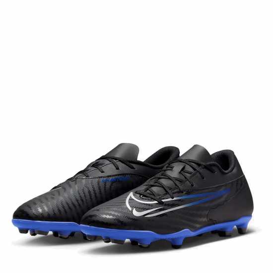 Nike Phantom Club Gx Firm Ground Football Boots Black/Chrome Мъжки футболни бутонки