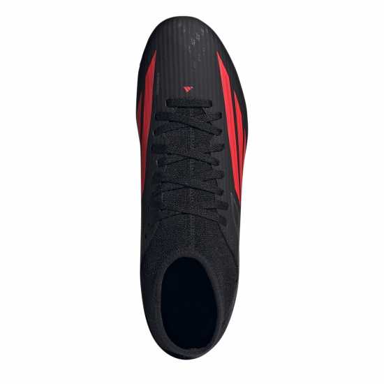 Adidas Mens Addias F50 Club Mid Cut Firm Ground Football Boots Black/Red 