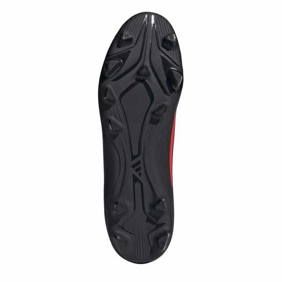 Adidas Mens Addias F50 Club Mid Cut Firm Ground Football Boots Black/Red 