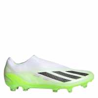 Adidas X Crazyfast Elite Laceless Firm Ground Football Boots Бяло/Черно/Лимон Футболни стоножки