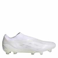 Adidas X Crazyfast Elite Laceless Firm Ground Football Boots White/White Футболни стоножки