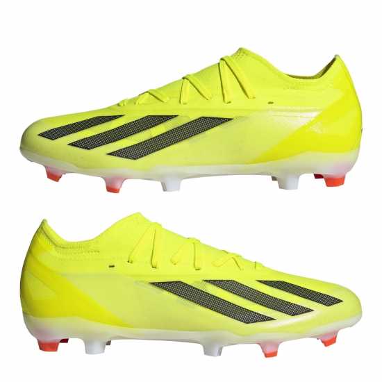 Adidas X Crazyfast Pro Firm Ground Football Boots Жълто/Черно/Бяло Футболни стоножки