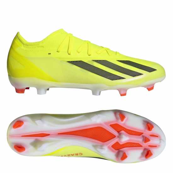 Adidas X Crazyfast Pro Firm Ground Football Boots Жълто/Черно/Бяло Футболни стоножки