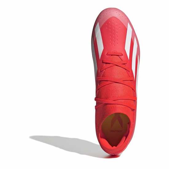 Adidas X Crazyfast League Firm Ground Football Boots Червен/Бял/Жълт Футболни стоножки