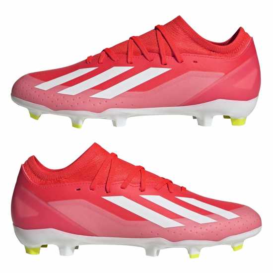 Adidas X Crazyfast League Firm Ground Football Boots Червен/Бял/Жълт Футболни стоножки