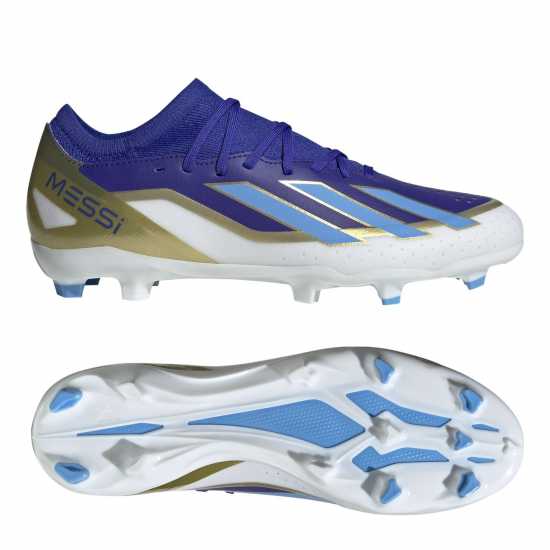 Adidas X .3 Crazyfast Firm Ground Football Boots Adults Blue/White Мъжки футболни бутонки