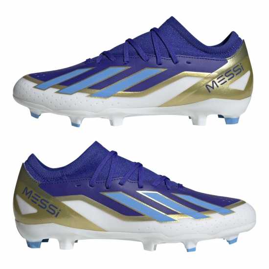Adidas X Crazyfast League Firm Ground Football Boots Синьо/Бяло Футболни стоножки