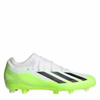 Adidas X Crazyfast League Firm Ground Football Boots Wht/Blk/Lemon Мъжки футболни бутонки